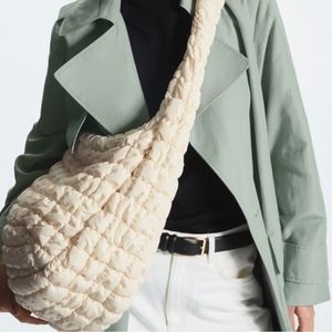 Cos Oversized quilted bag in off white, Brand new with tag